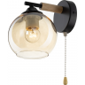 Бра с выключателем CITILUX TIKA чёрное CL133411