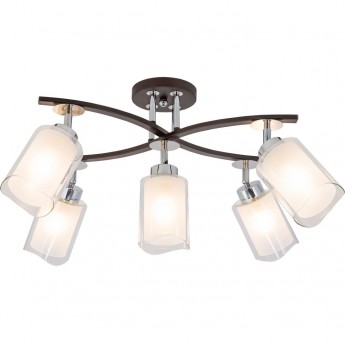 Люстра CITILUX Фортуна CL156152 с поворотными плафонами, Венге Хром