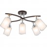 Люстра CITILUX Фортуна с поворотными плафонами, Венге Хром CL156152