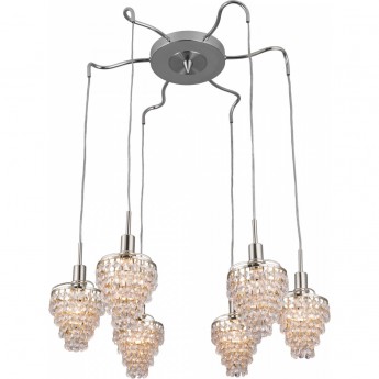 Люстра хрустальная CITILUX Контур CL322161 Хром