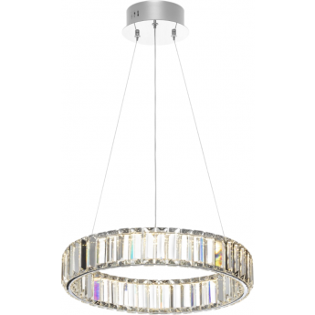 Люстра хрустальная с пультом CITILUX ЧЕЗАРЕ CL338141 LED Хром