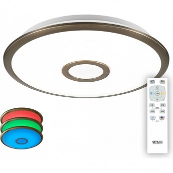 Люстра с пультом CITILUX Старлайт CL70333RGB LED Бронза