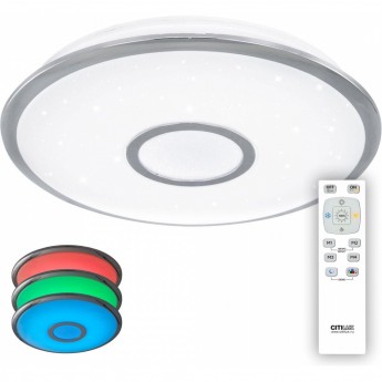 Люстра с пультом CITILUX Старлайт CL70340RGB LED Хром