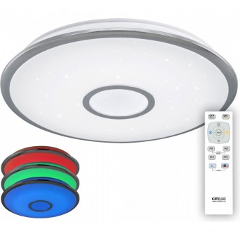 Люстра с пультом CITILUX Старлайт CL70360RGB LED Хром