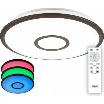 Люстра с пультом CITILUX Старлайт CL70335RGB LED Венге