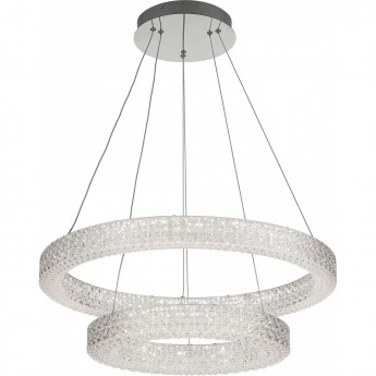 Люстра светодиодная с диммером CITILUX Кристалино CL705321 Хром