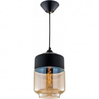 Подвесной светильник CITILUX Эдисон CL450207, чёрный, дымчатый