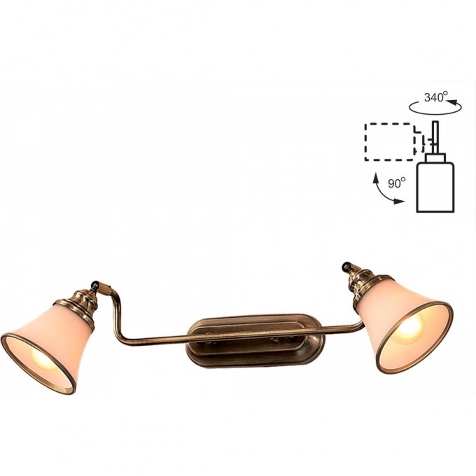 Спот CITILUX Прованс поворотный, бронза CL511523