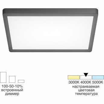 Светильник накладной CITILUX БЕЙСИК CL738K241V LED 24W чёрный