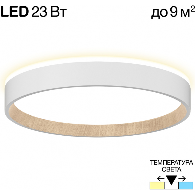 Светильник с подсветкой CITILUX ETALON LED Белый+Бук CL750240 Светильник с подсветкой CITILUX ETALON LED Белый+Бук CL750240