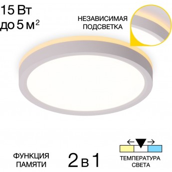 Светильник с подсветкой CITILUX NORMA CL748180 LED Белый