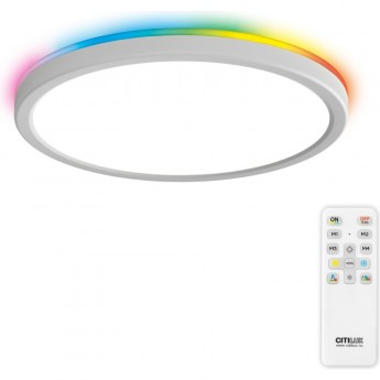 Светильник с пультом CITILUX БЕЙСИК ЛАЙН CL738240EL LED+RGB 30W белый