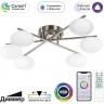 Умная люстра CITILUX ATMAN SMART RGB LED Матовый Хром CL226A161